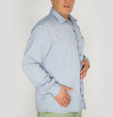 Mens Jack Wolfskin Mackay 1401881 Night Blue Long Sleeve Shirt